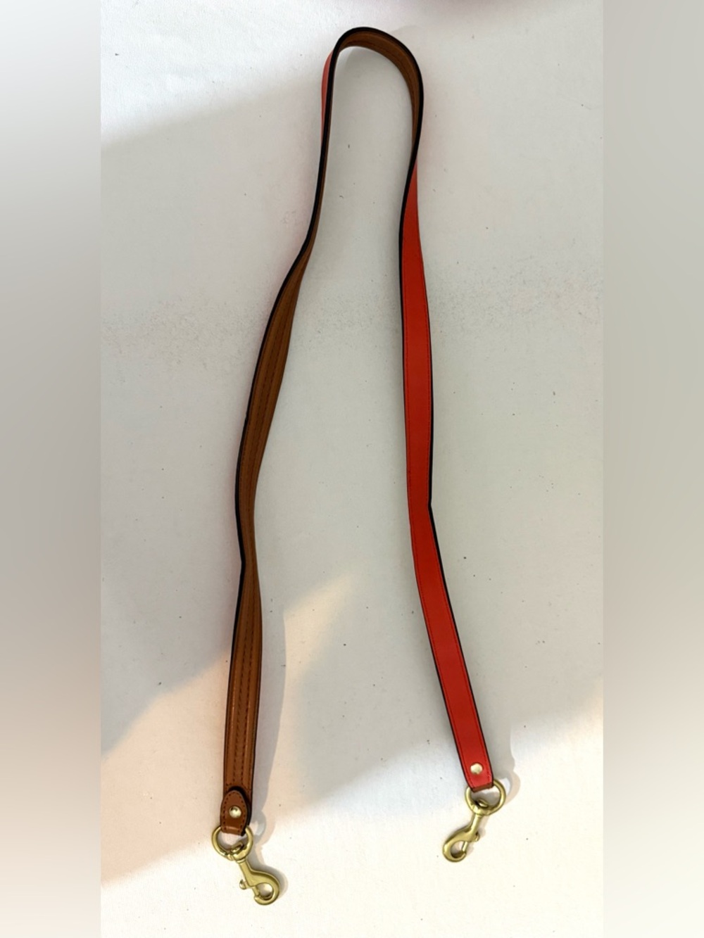 Coach Poppy Perri Hippie Convertible Shoulder Crossbody Bag Orange Coral Leather - Picture 6 of 16